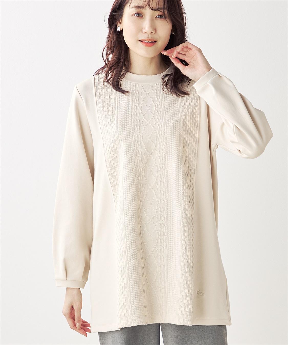 DECOY 切替チュニックプルオーバー_variation_1