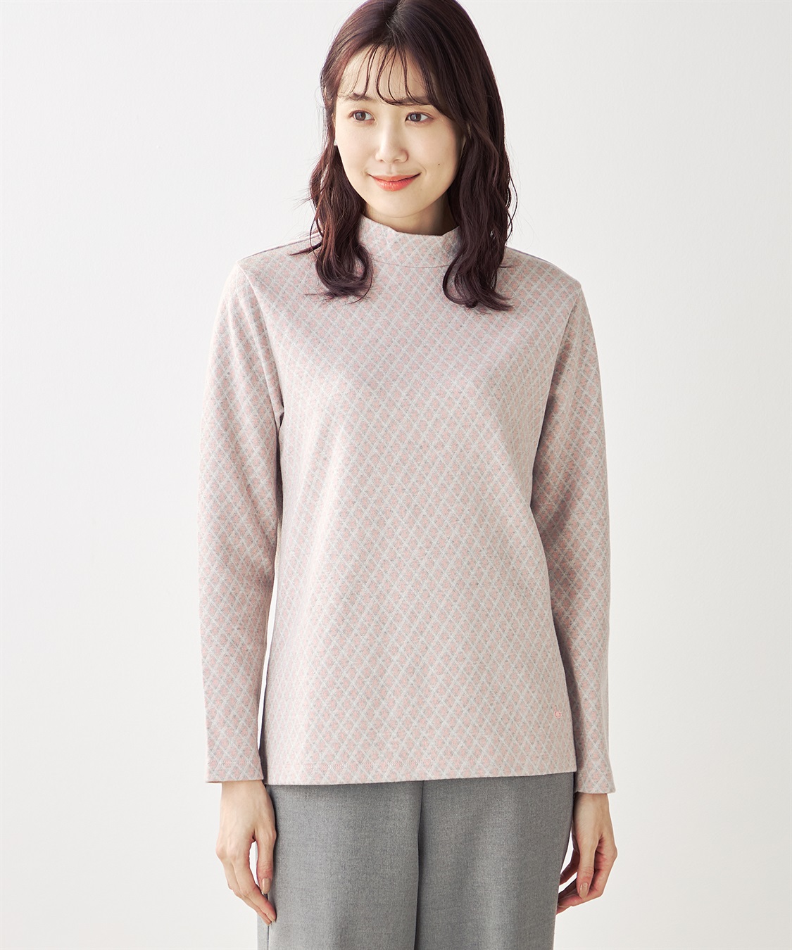 DECOY チェックジャガードプルオーバー_variation_1