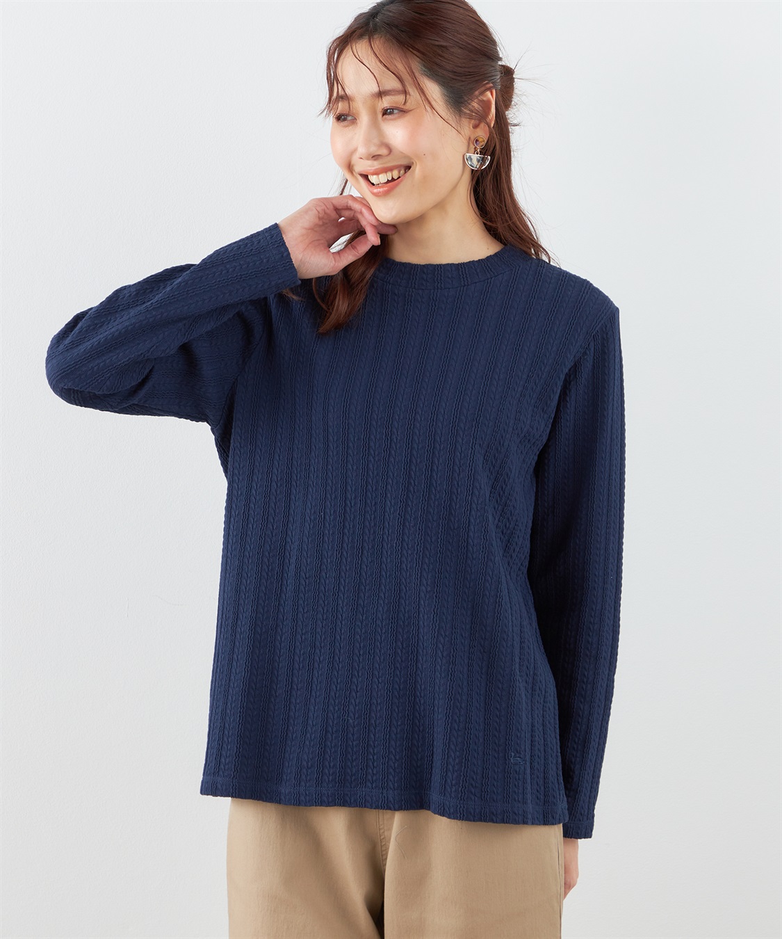 DECOY ジャガードハイネックプルオーバー_variation_3