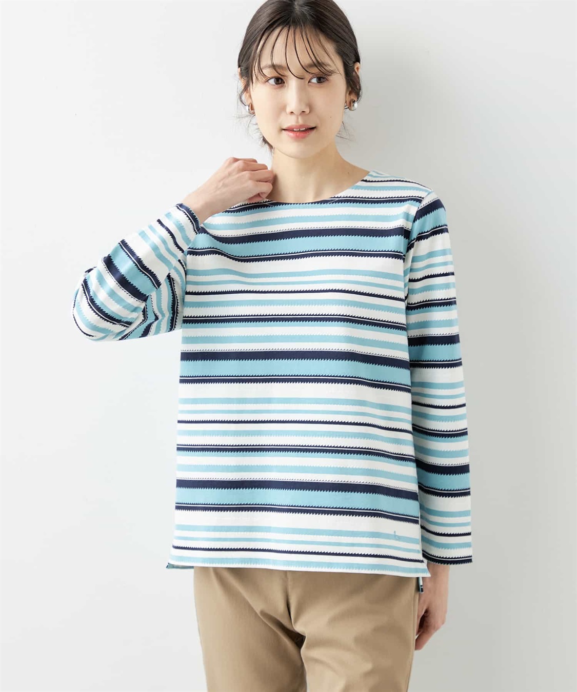 DECOY マルチジャガードボーダープルオーバー_main