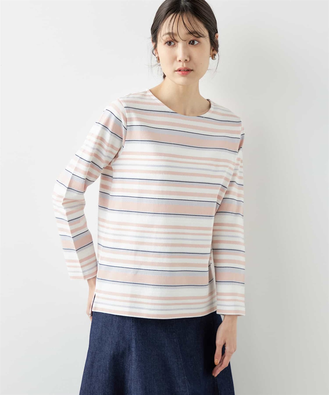 DECOY マルチジャガードボーダープルオーバー_variation_1