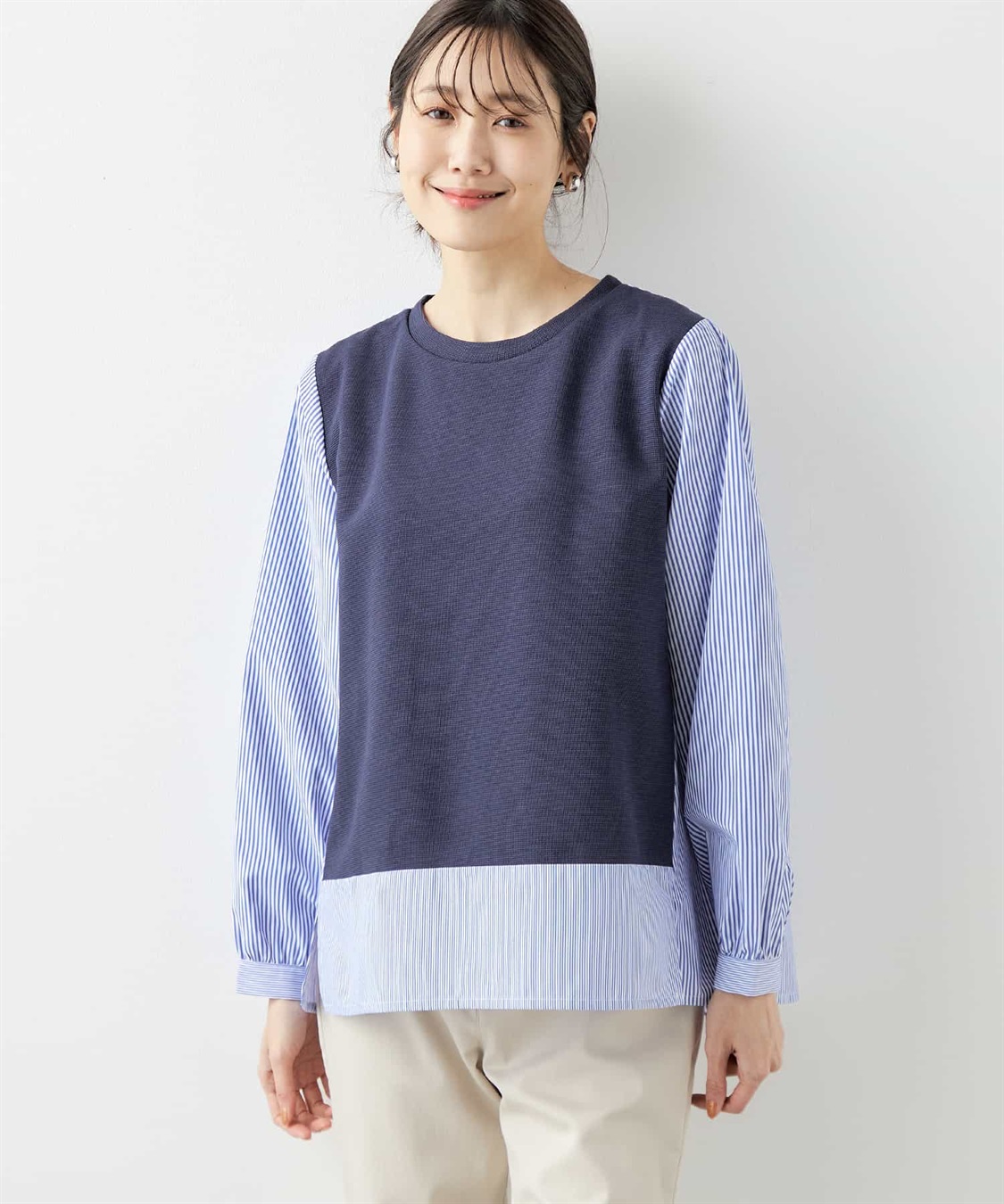 DECOY ストライプドッキングプルオーバー_variation_3