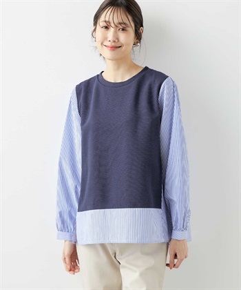 DECOY ストライプドッキングプルオーバー_variationthumb_3