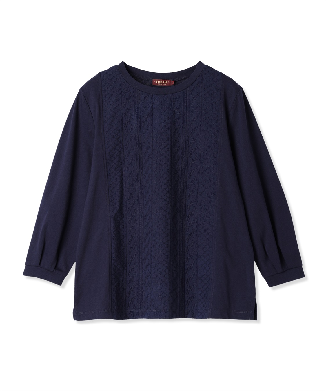 DECOY フロント刺しゅう切替プルオーバー_variation_3