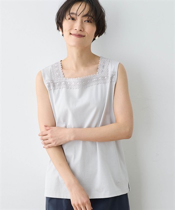 DECOY 【ひやさらコットン】【UVカット】レースタンクトップ_variationthumb_2