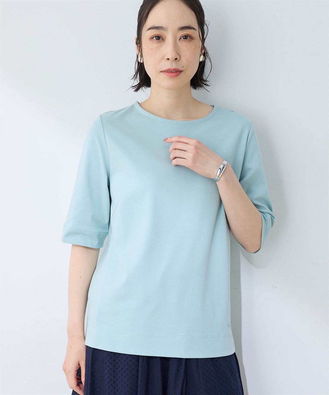 DECOY 【ひやさらコットン】【UVカット】6分袖リラックスTシャツ_variation_2