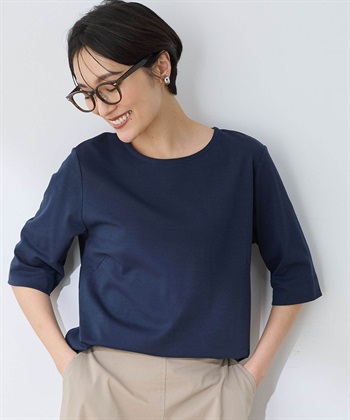 DECOY 【ひやさらコットン】【UVカット】6分袖リラックスTシャツ_variationthumb_3