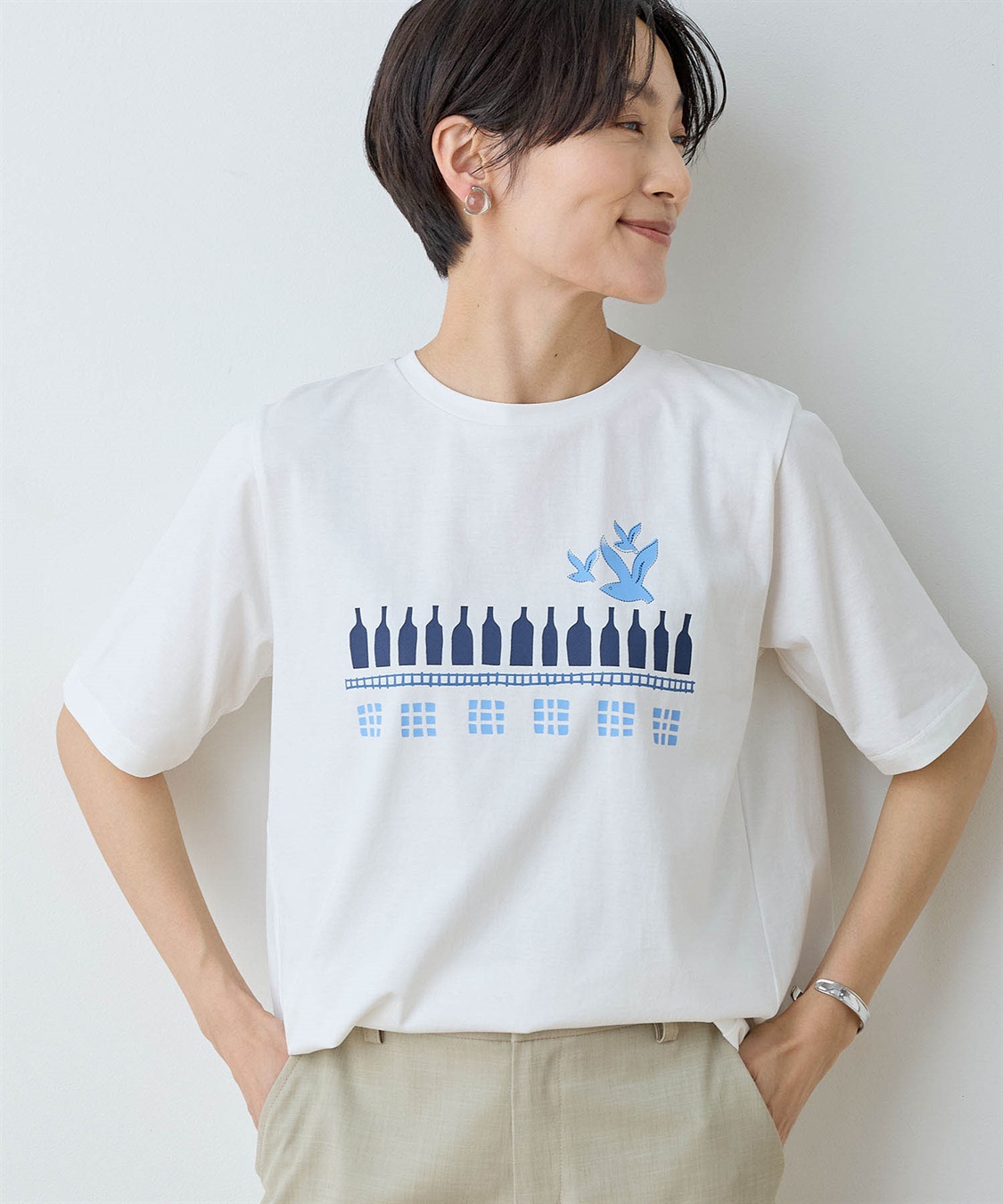 DECOY 【ひやさら】【UVカット】【友桝飲料コラボ】ロゴプリントTシャツ_variation_1