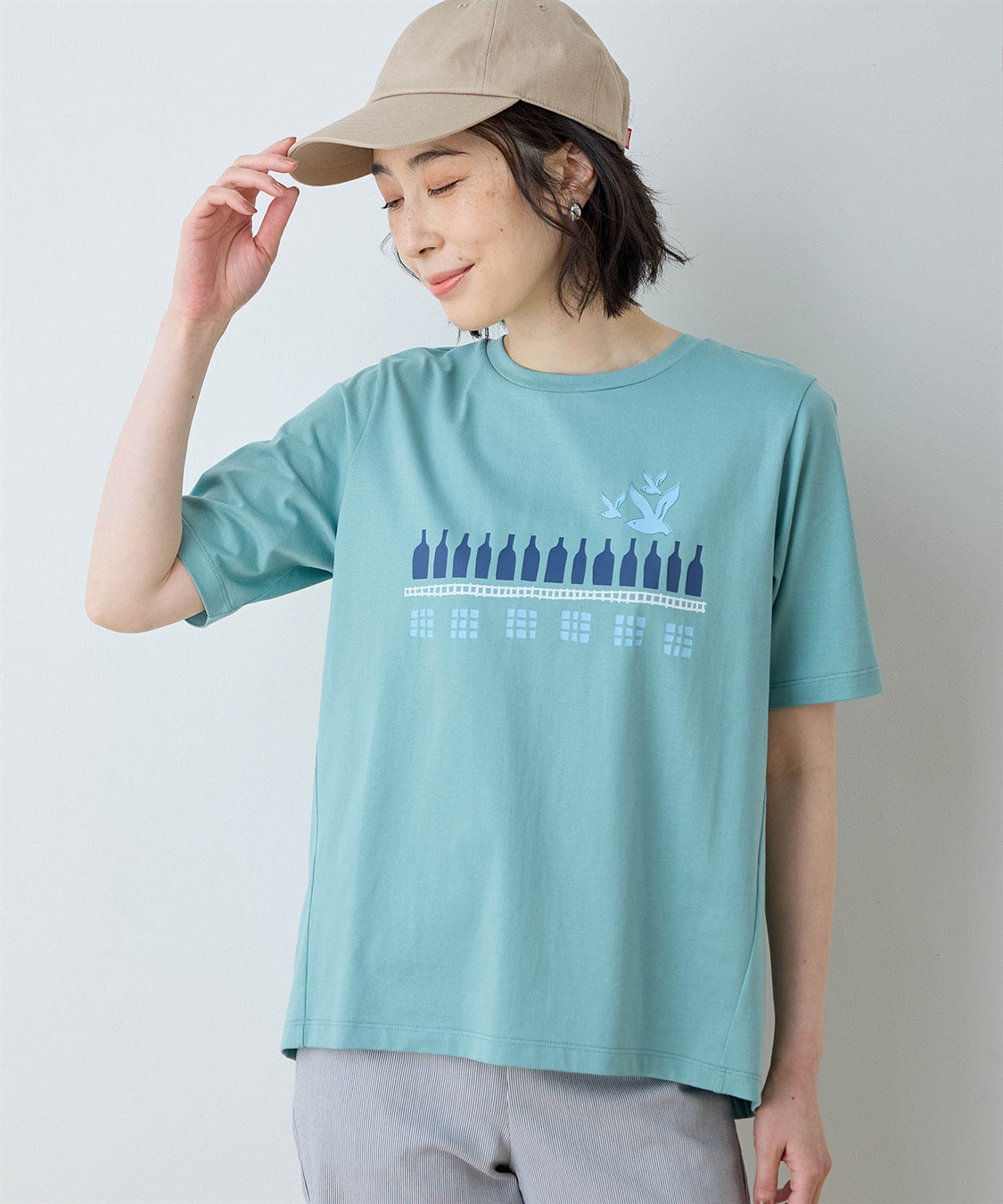 DECOY 【ひやさら】【UVカット】【友桝飲料コラボ】ロゴプリントTシャツ_variation_3