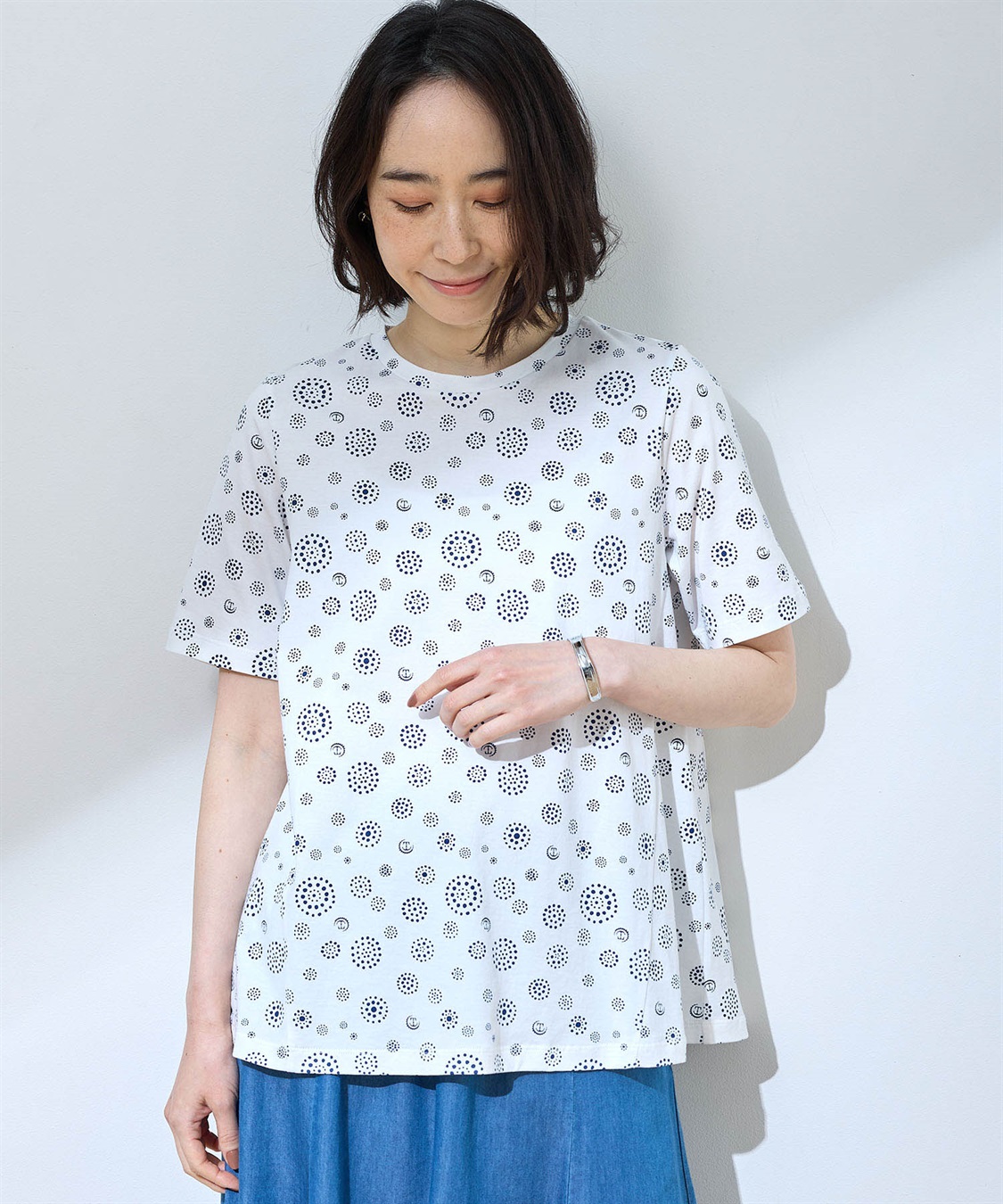 DECOY 【ひやさら】【UVカット】【友桝飲料コラボ】ドットロゴプリントTシャツ_variation_1