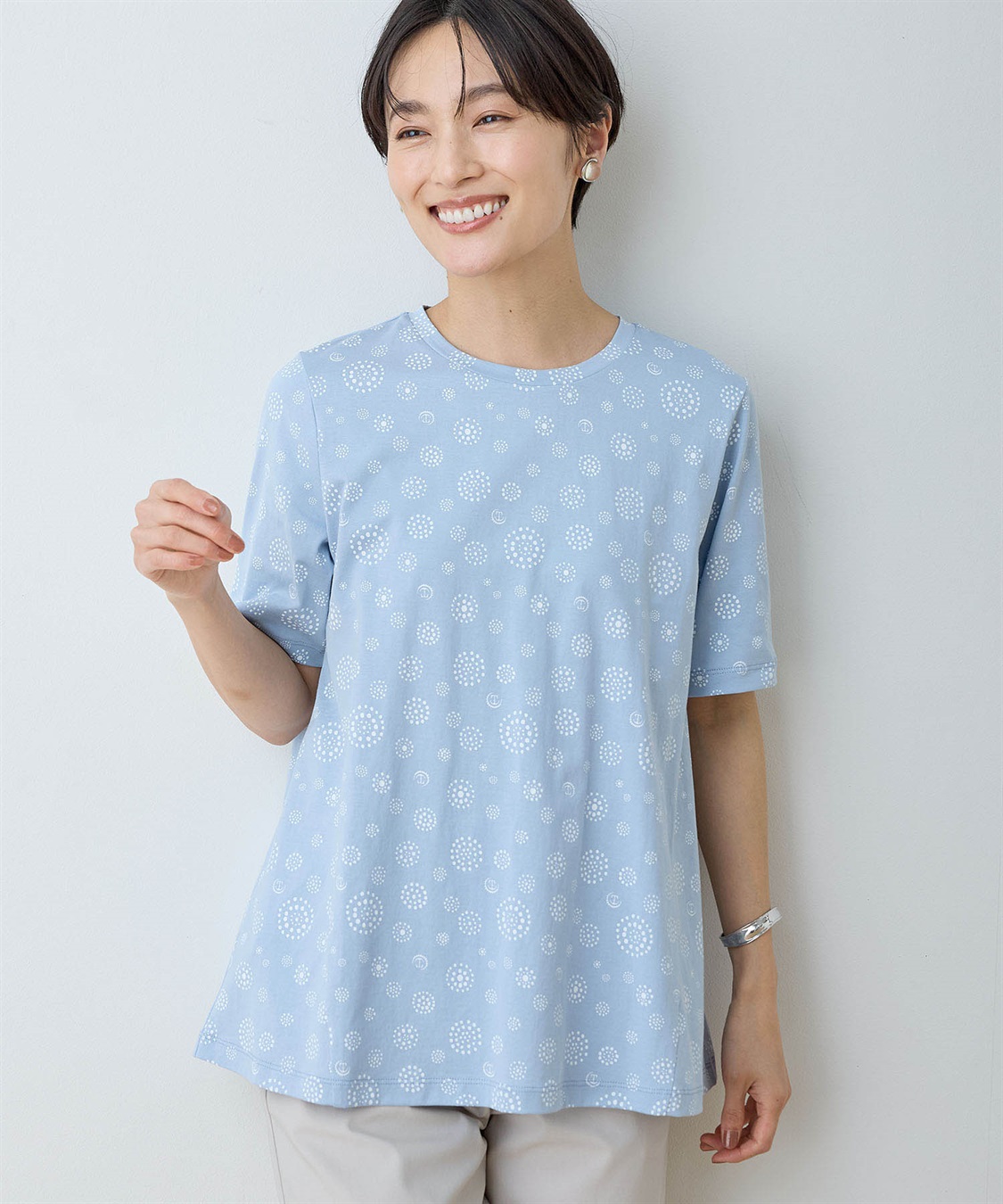 DECOY 【ひやさら】【UVカット】【友桝飲料コラボ】ドットロゴプリントTシャツ_variation_2