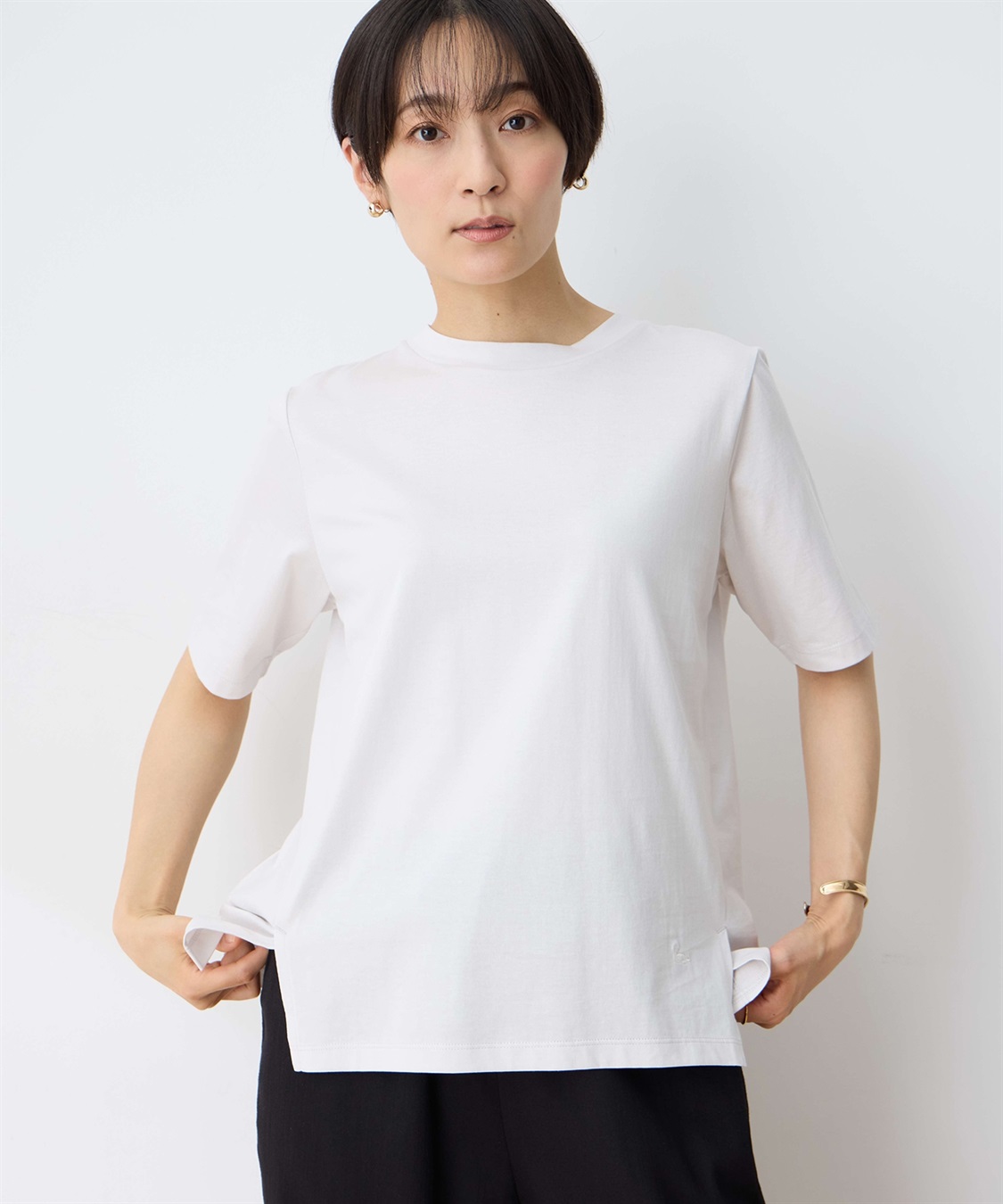 ひやさら】【UVカット】モックネックTシャツ DECOY｜クロスプラス公式