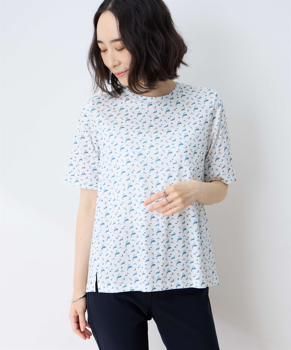 DECOY 【ひやさら】【UVカット】chiyoコイ君プリントTシャツ_main