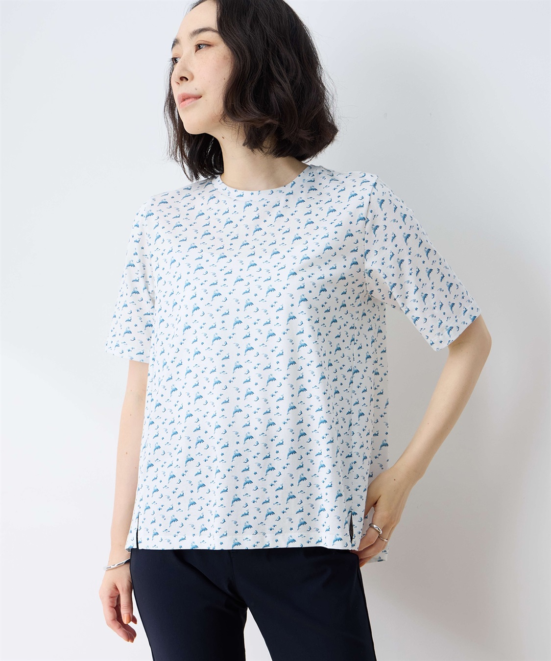 DECOY 【ひやさら】【UVカット】chiyoコイ君プリントTシャツ_variation_2