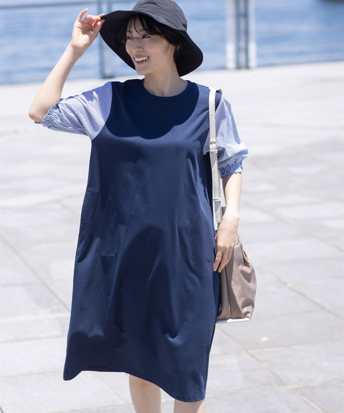 冷感】切替ワンピース DECOY｜クロスプラス公式通販サイト