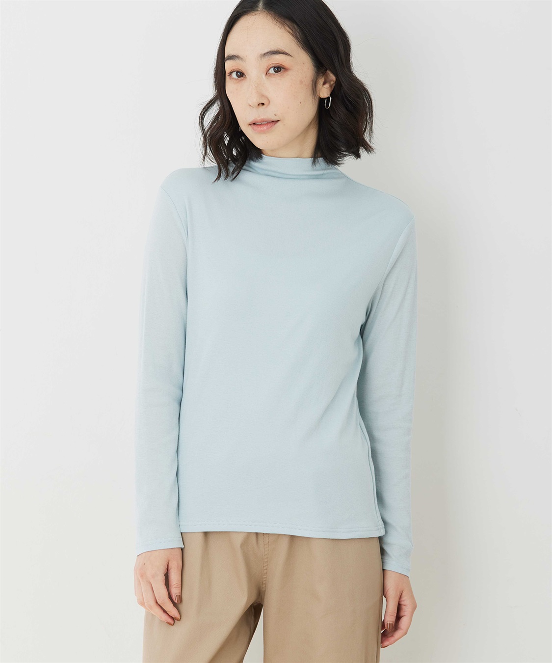 DECOY コットンガーゼハイネック_main