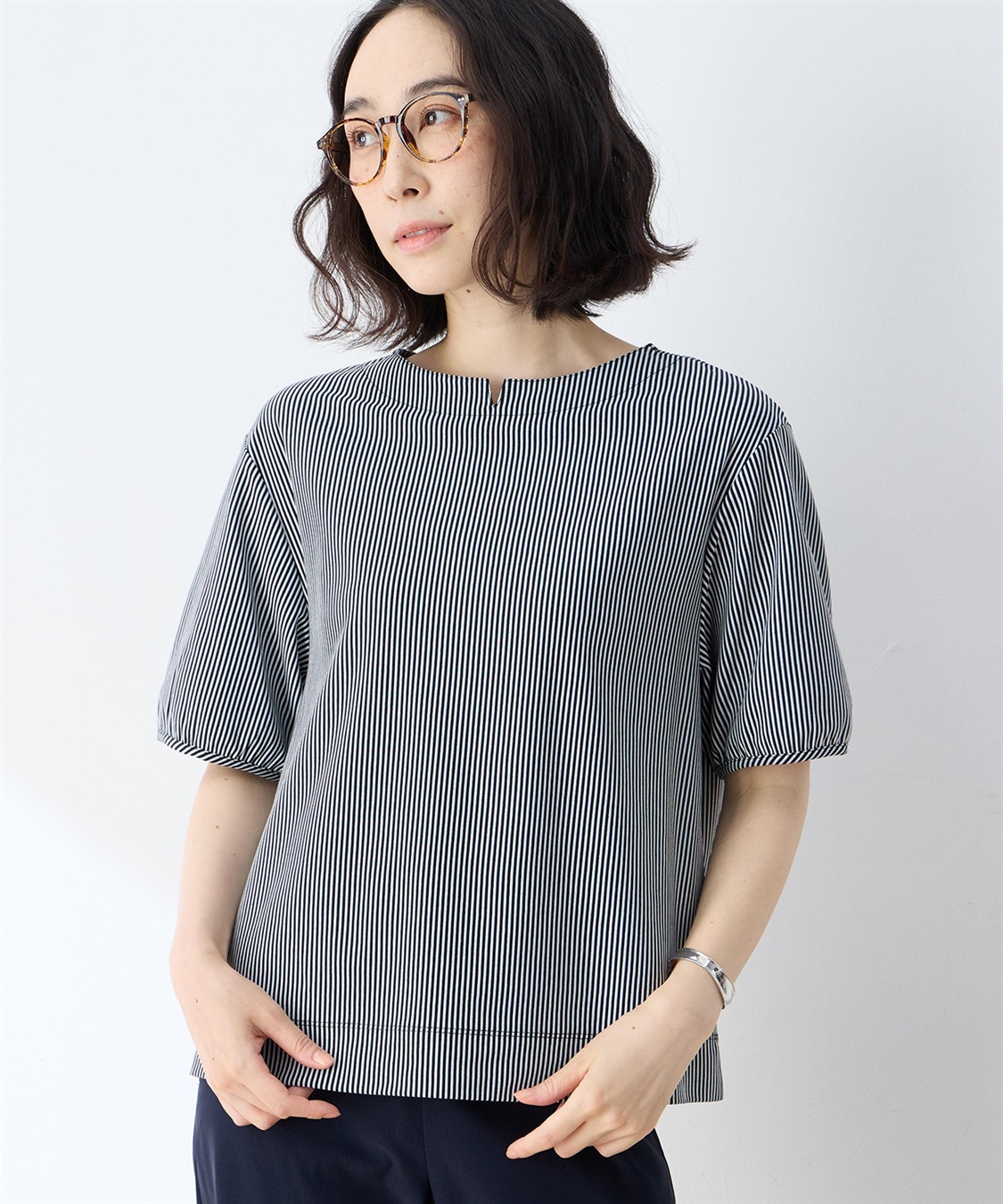 DECOY トリコットストライププルオーバー_variation_2