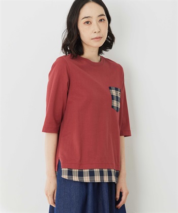 レイヤードプルオーバー(レッド-M)