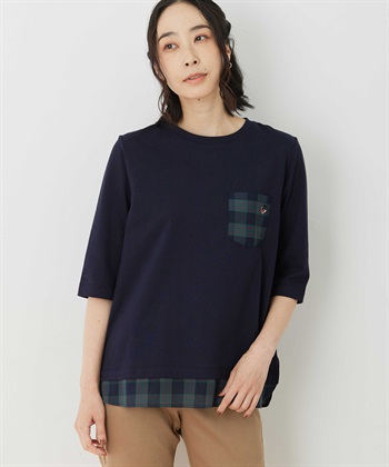 レイヤードプルオーバー(ネイビー-M)