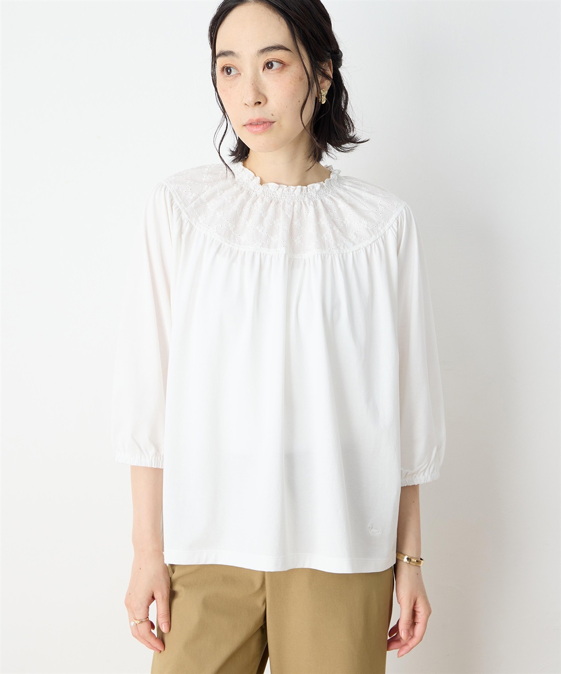 DECOY シャーリング襟ドッキングプルオーバー_main