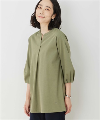 チュニックプルオーバー(カーキ-M)