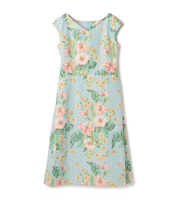 トロピカル柄ジャカードワンピース 49av Junko Shimada クロスプラス公式通販サイト