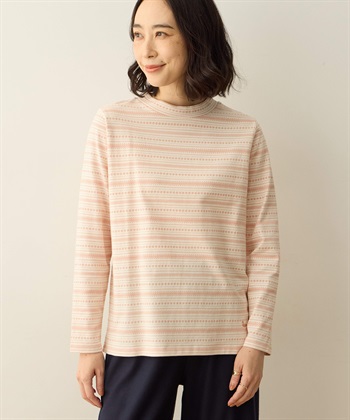 タグ付✨ クロスアンドクロス ロールアップTシャツ チャコール カットソー F and-dc]&FIELD(アンドフィールド) クアトロセブンカノコドロー