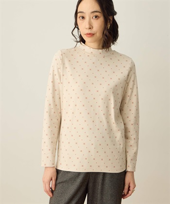 ハイネックプルオーバー(ベージュ-M)