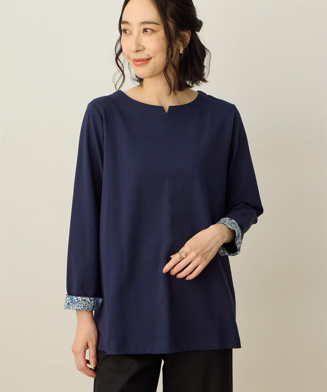 DECOY リバティプリントチュニックプルオーバー_variation_2