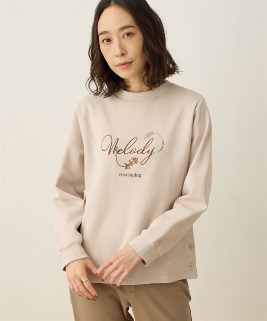 ロゴプリントプルオーバー