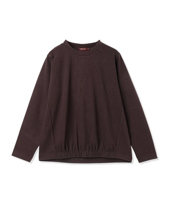 ギャザープルオーバー(ブラウン-M)