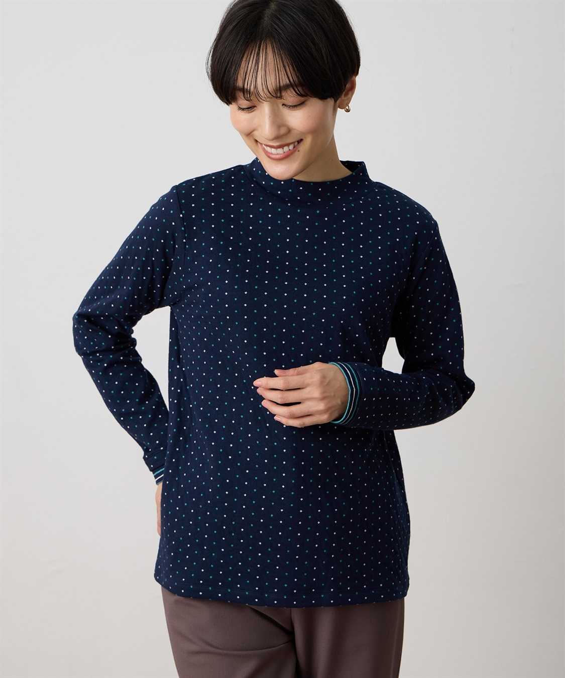 DECOY ジャガードドットプルオーバー_main