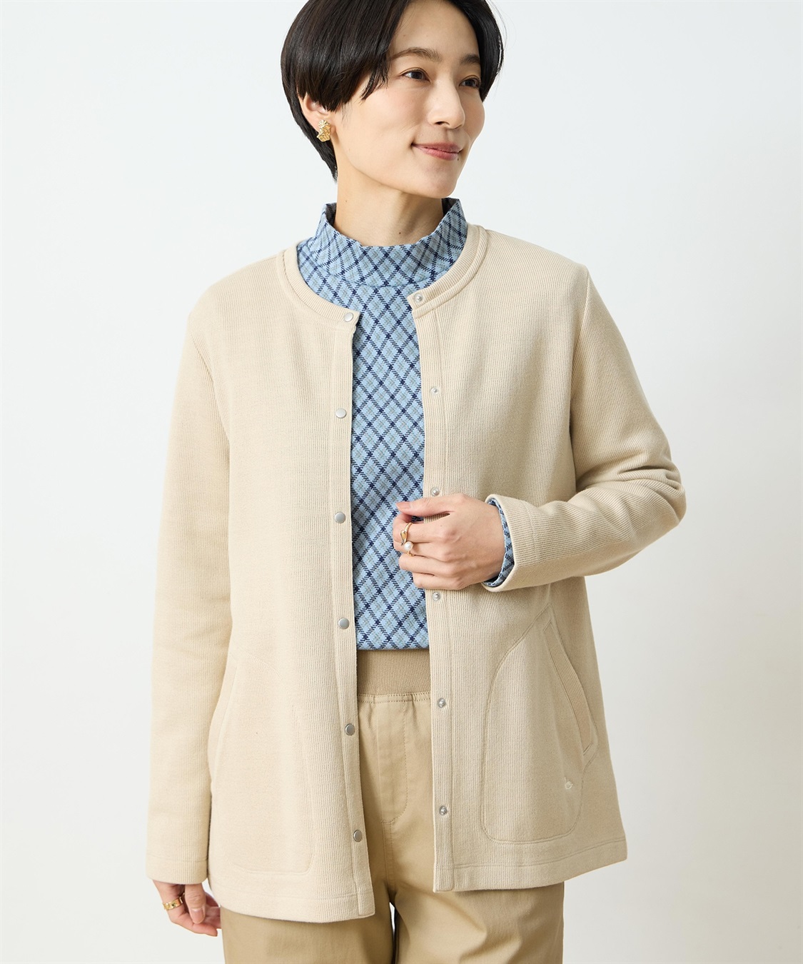 DECOY ダブルフェイスカーディガン_main