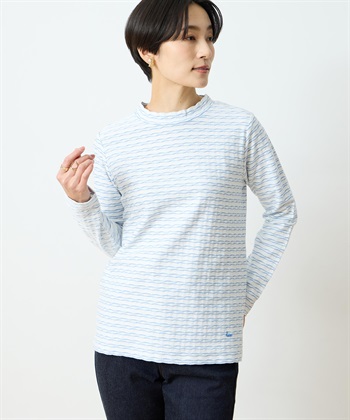 ジャガードプルオーバー(サックス-M)