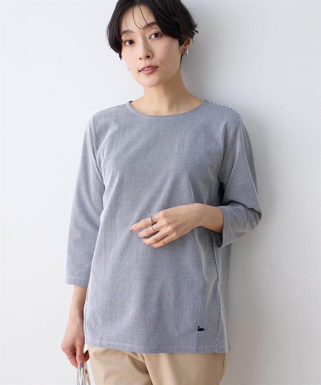 DECOY ストライプジャガードプルオーバー_variation_3