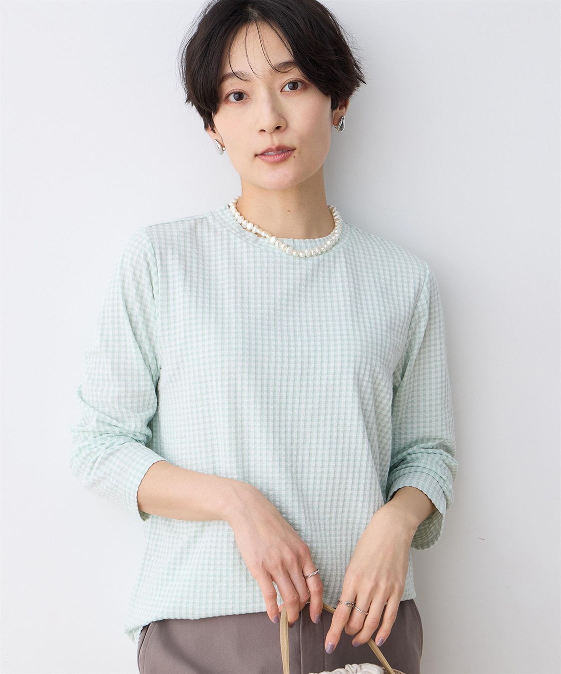 DECOY サッカーギンガムプルオーバー_variation_1