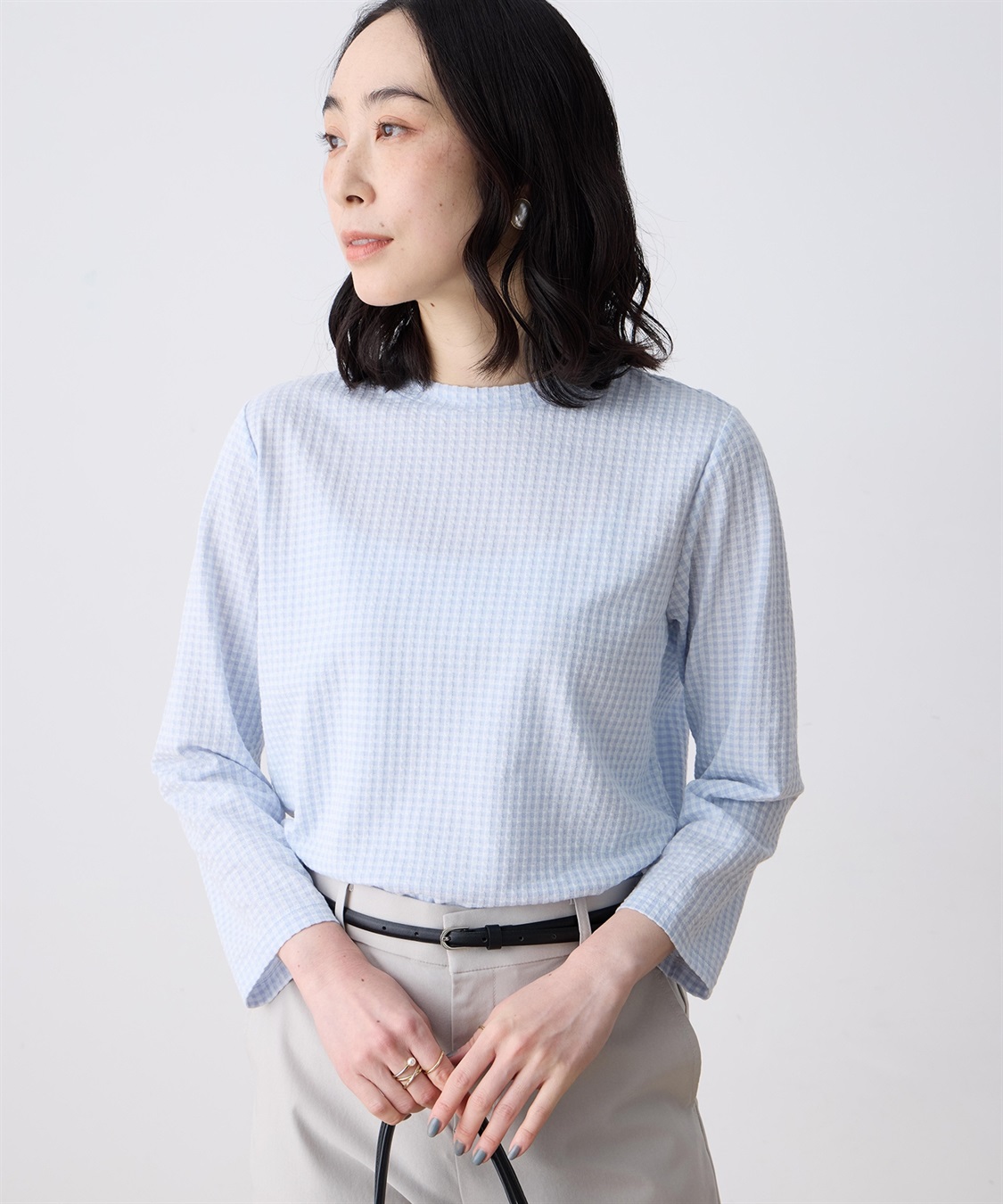 DECOY サッカーギンガムプルオーバー_variation_2