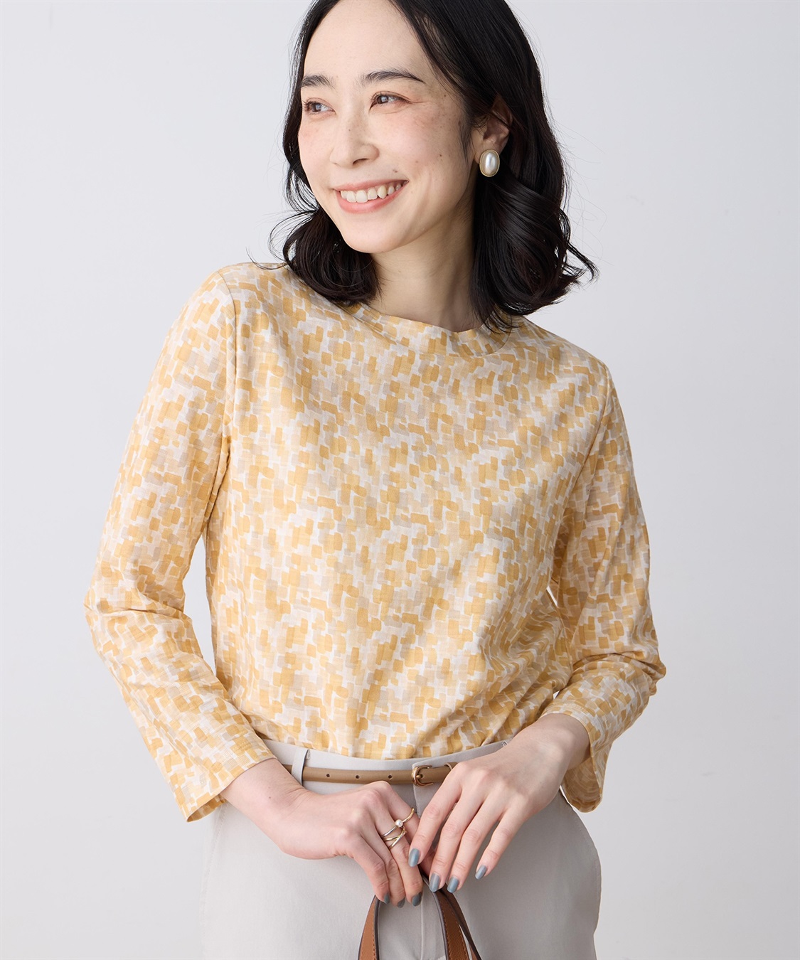 DECOY ジャガードプリントプルオーバー【オーガニックコットンブレンド】_main