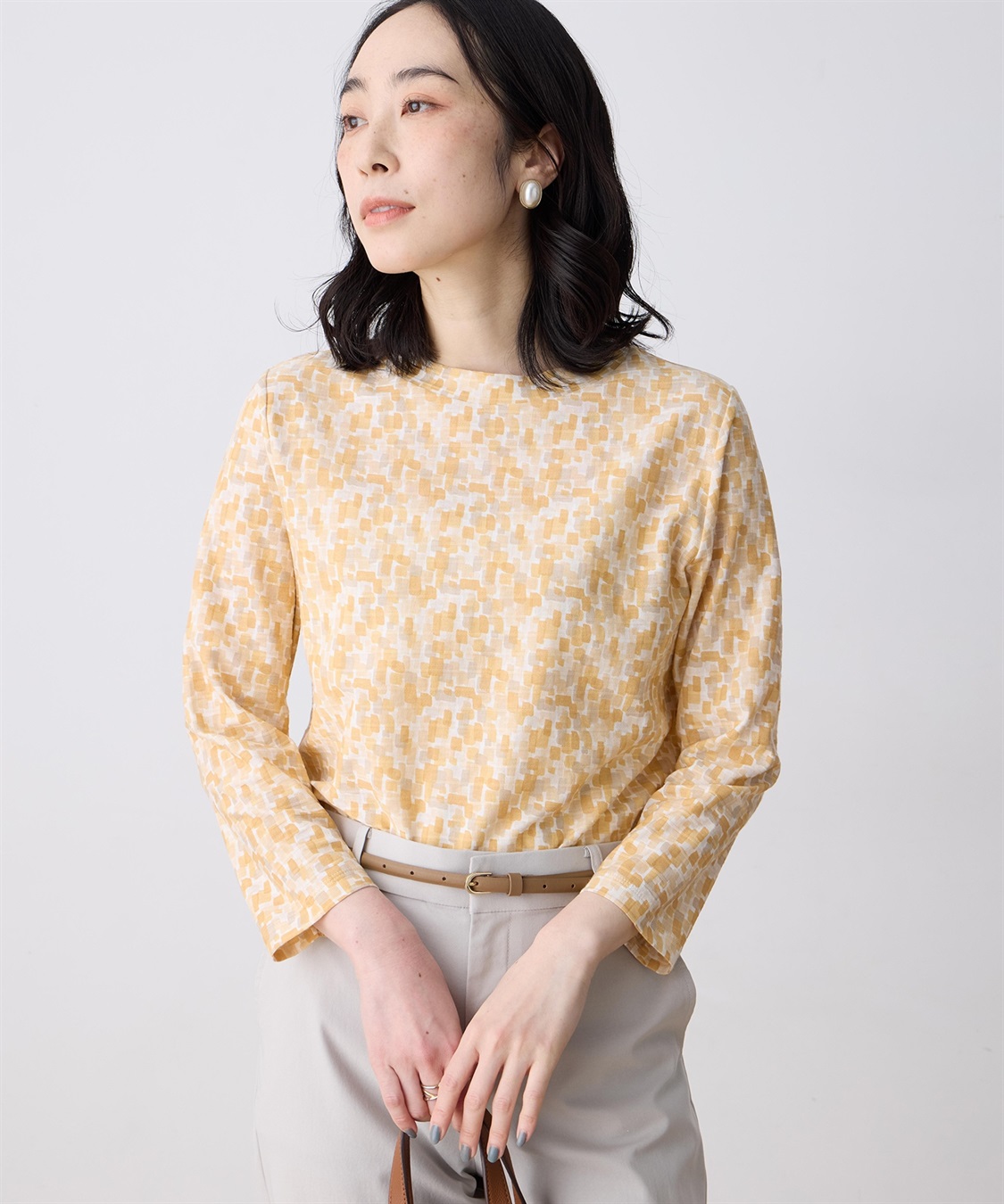 DECOY ジャガードプリントプルオーバー【オーガニックコットンブレンド】_variation_1