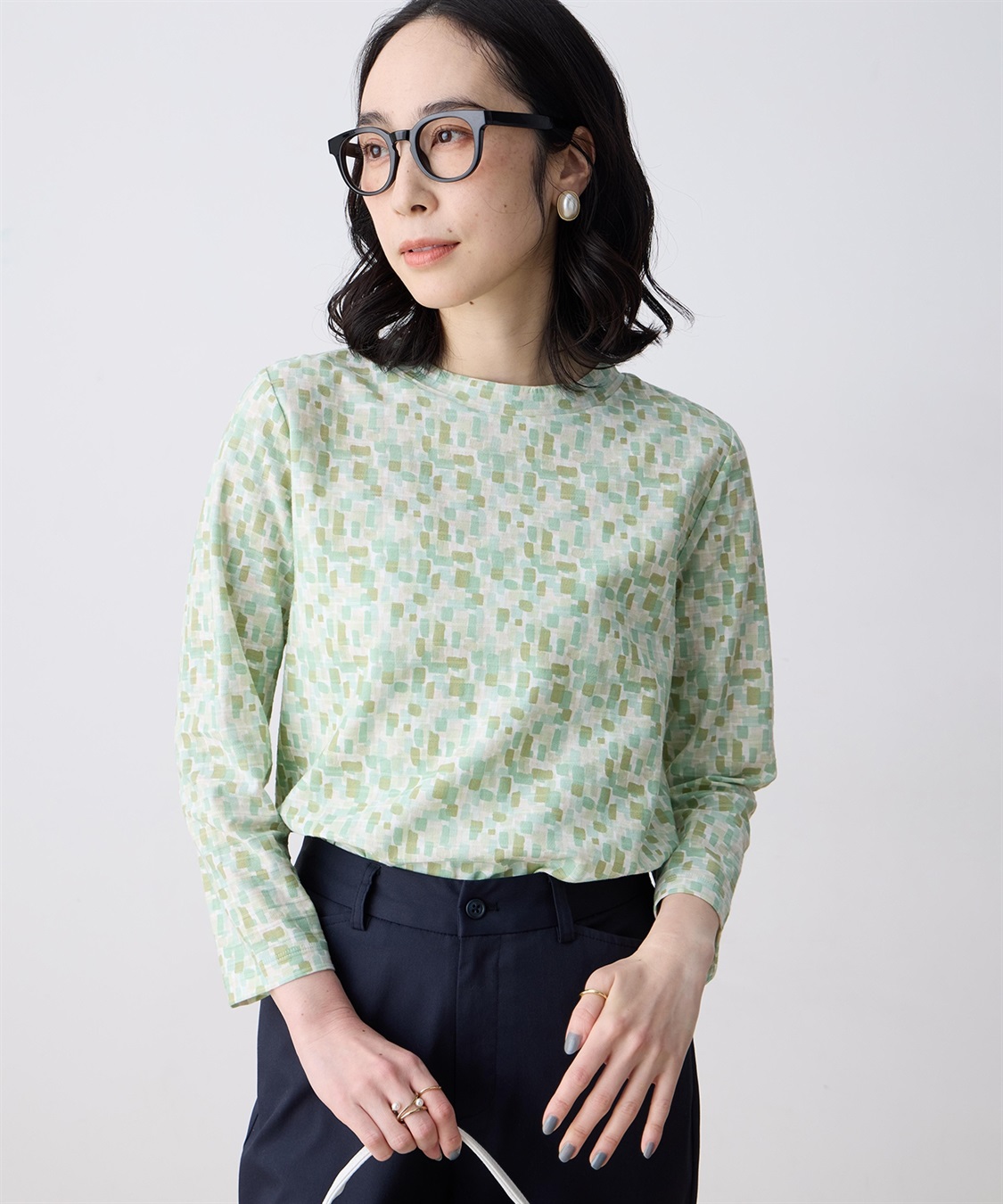 DECOY ジャガードプリントプルオーバー【オーガニックコットンブレンド】_variation_2