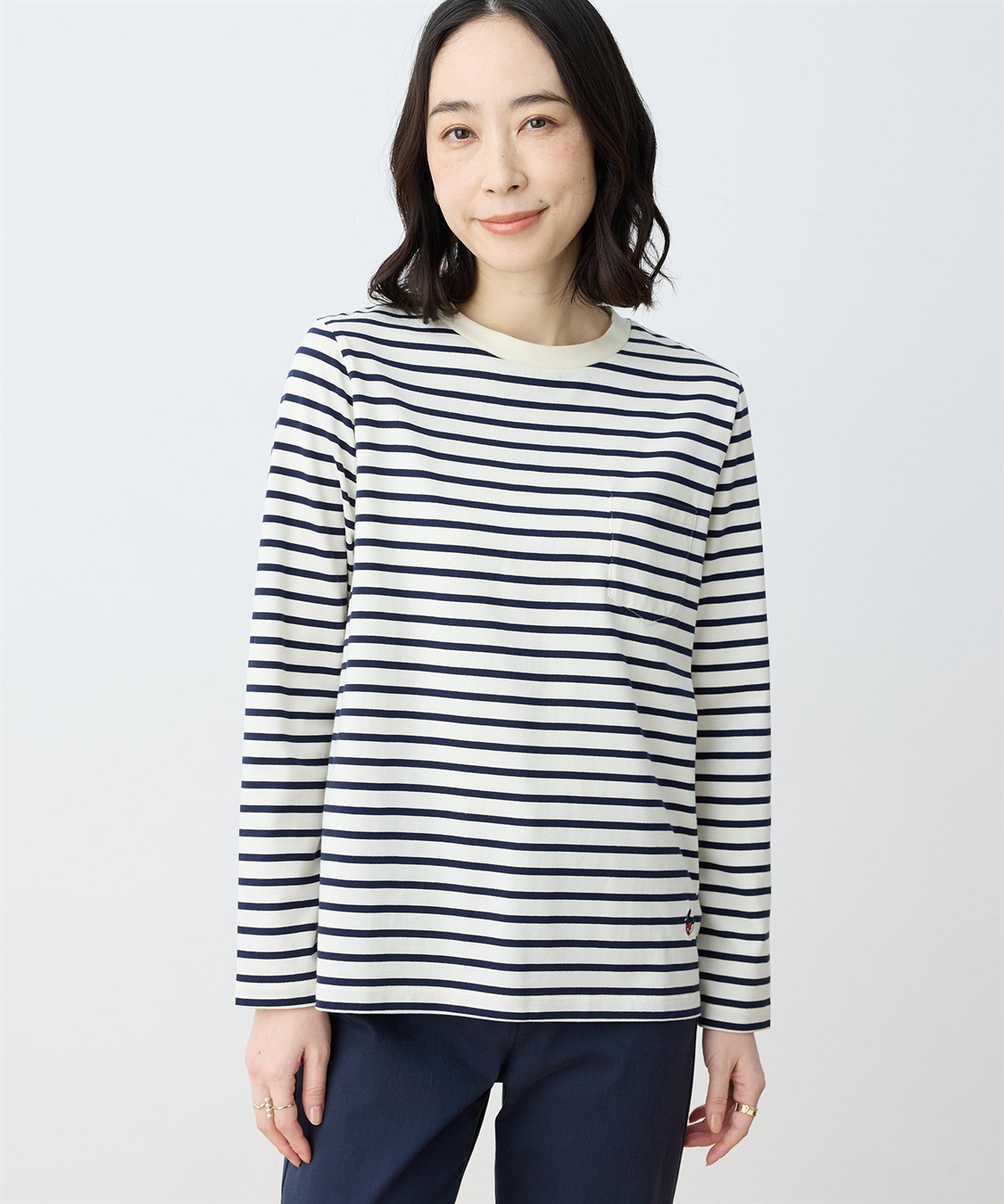 DECOY 【chiyoさんコラボ】ロンドンマーチボーダープルオーバー【オーガニックコットンブレンド】_variation_2