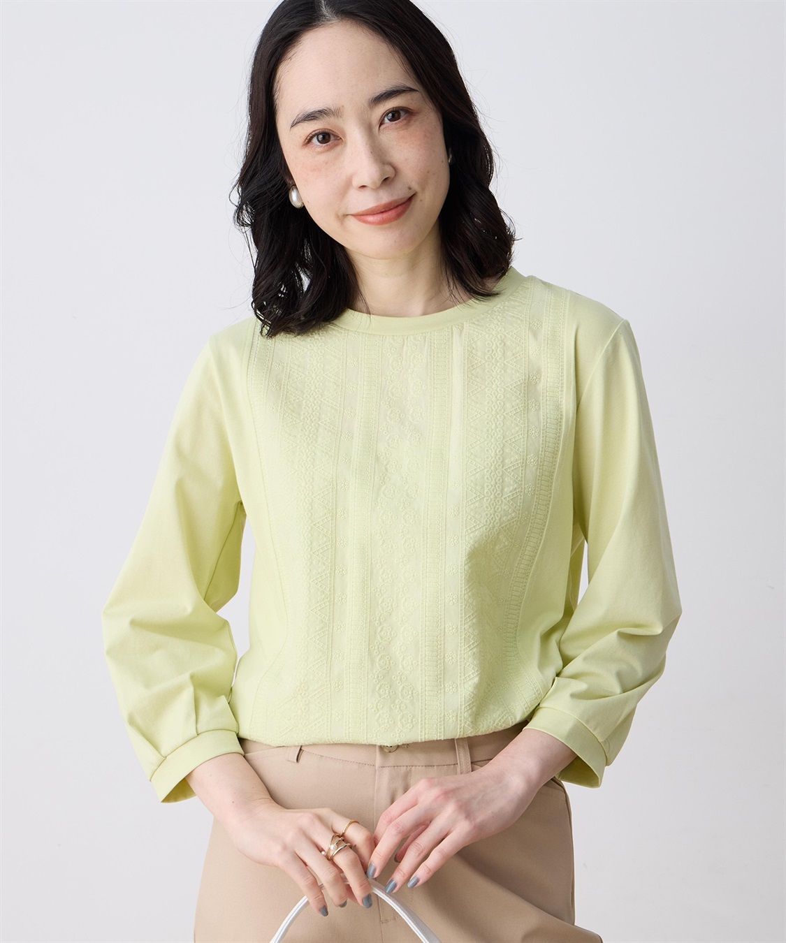 DECOY 刺しゅうレースドッキングプルオーバー_variation_2