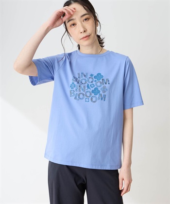 DECOY 【in Bloomコラボ】ひやさらプリントTシャツ【冷感】【UVカット】【ひやさら・UVカット・オーガニックコットン】_variationthumb_2