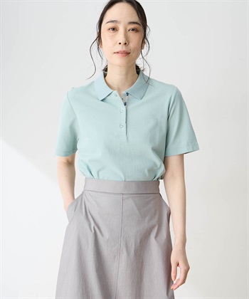 DECOY 【in Bloomコラボ】ひやさらポロシャツ【冷感】【UVカット】【ひやさら・UVカット・オーガニックコットン】_variationthumb_2