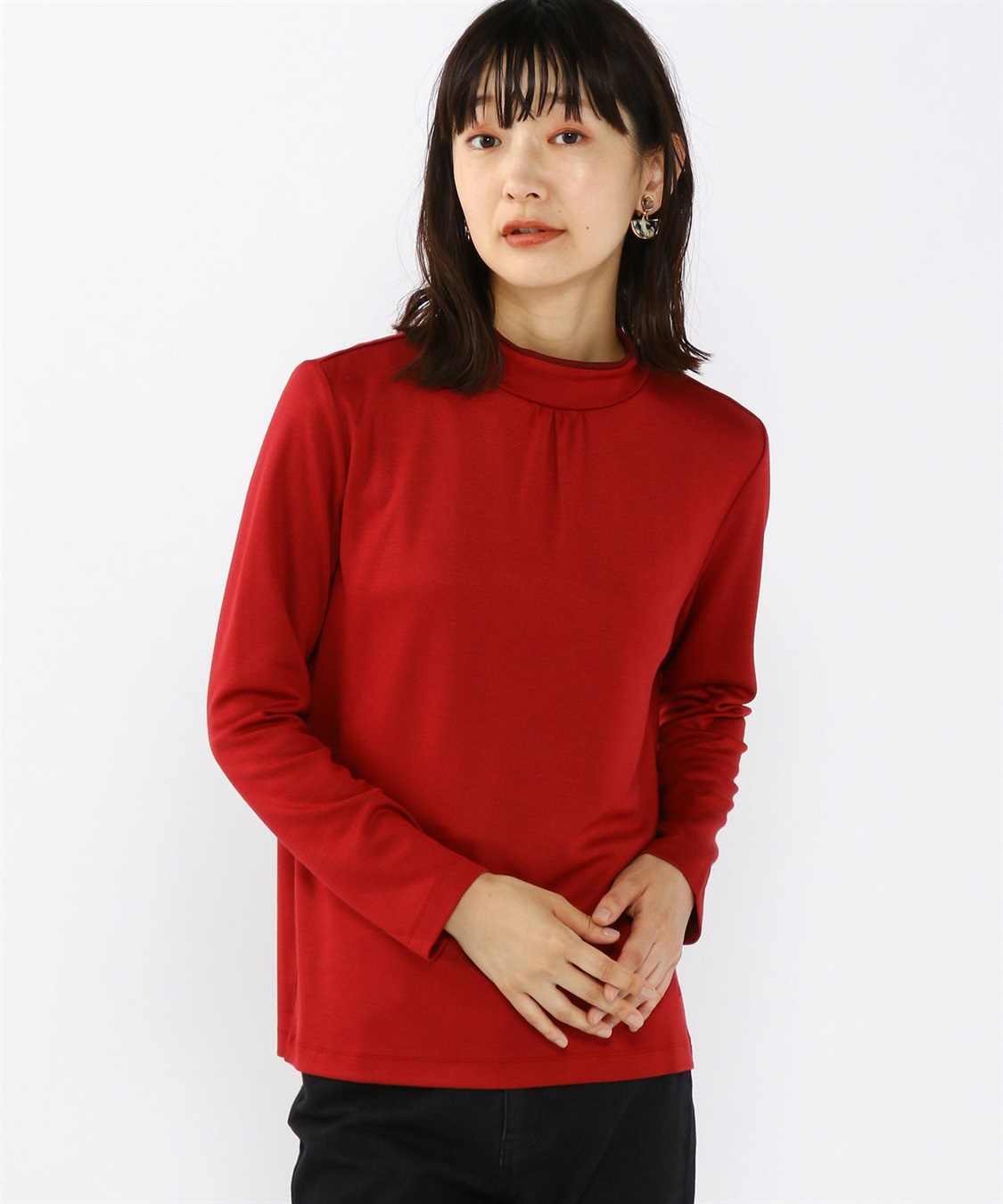 DECOY モダールポンチ襟はみだしハイネック_variation_3