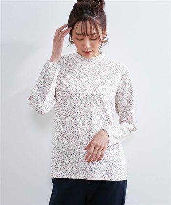 DECOY オーガニックコットンハイネックプリントプルオーバー_variationthumb_1