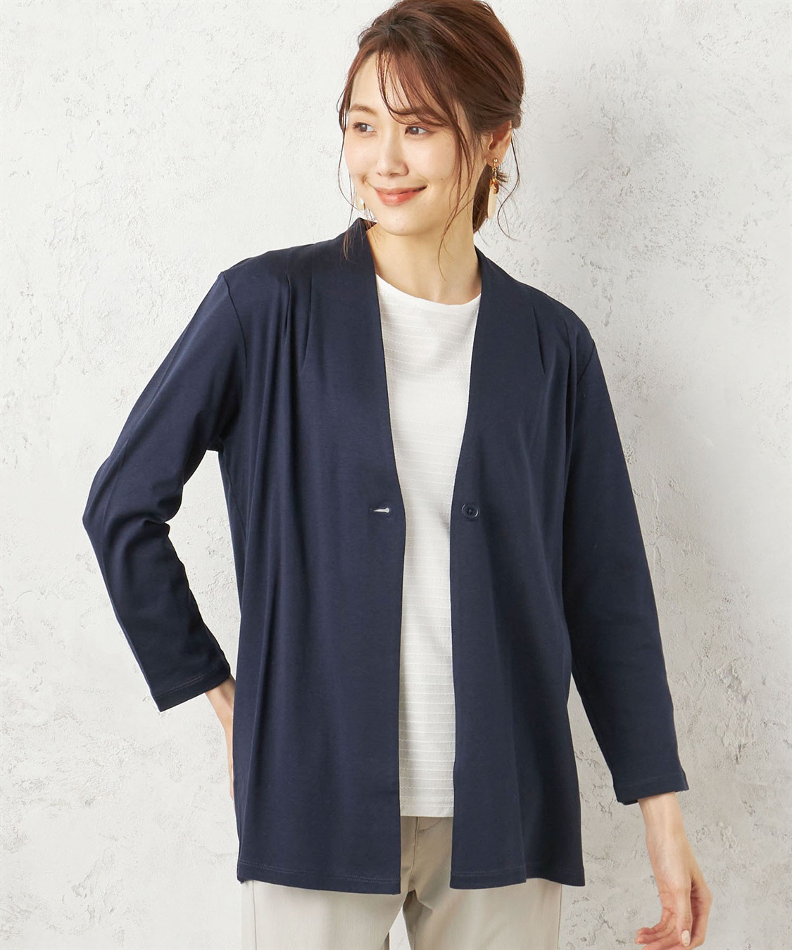 DECOY コットンレーヨンカットソーカーディガン_variation_4