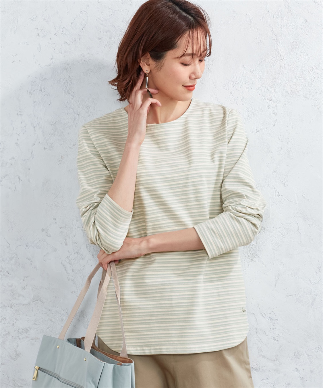 DECOY マルチボーダーベーシックカットソー_variation_2