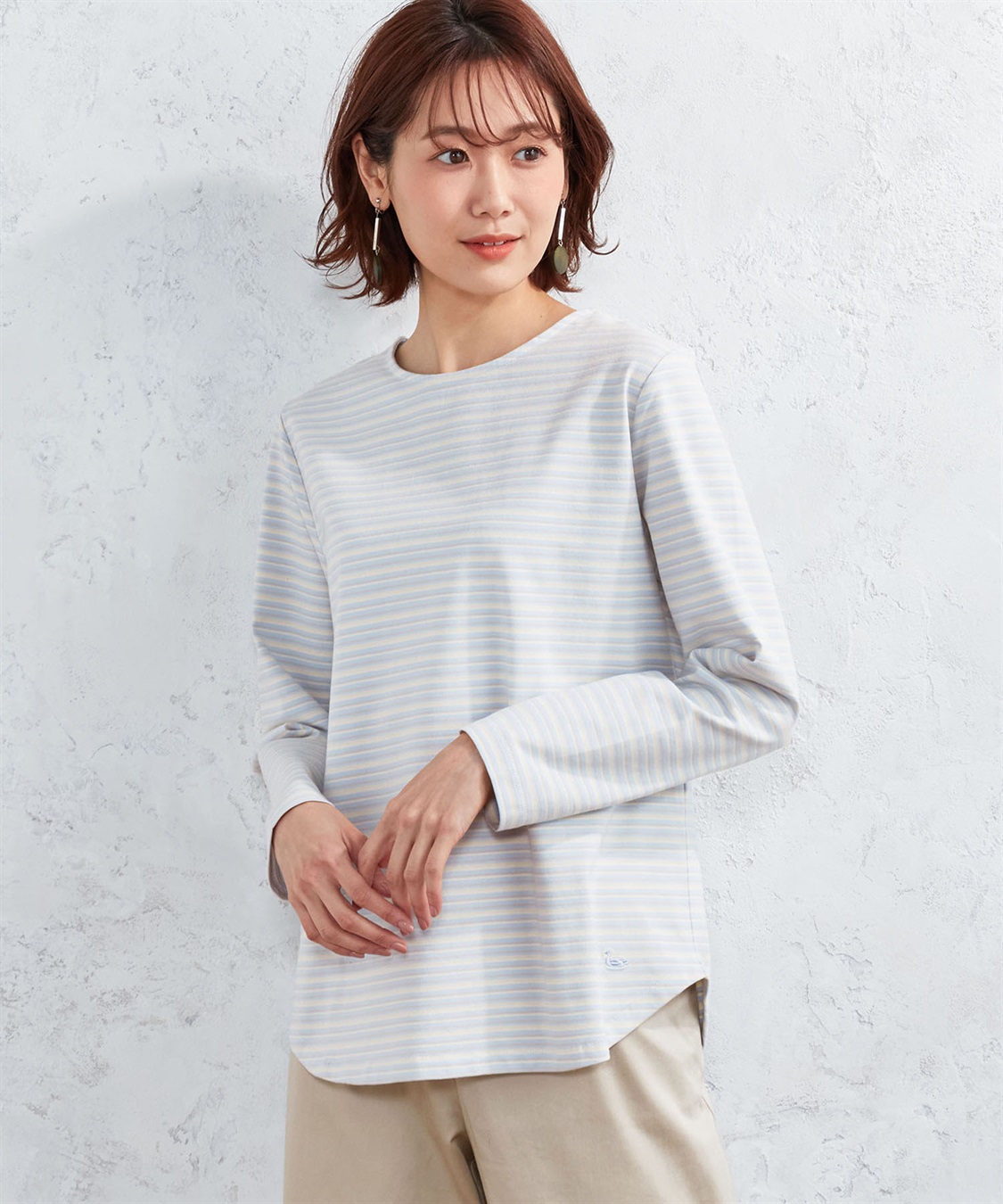 DECOY マルチボーダーベーシックカットソー_variation_3