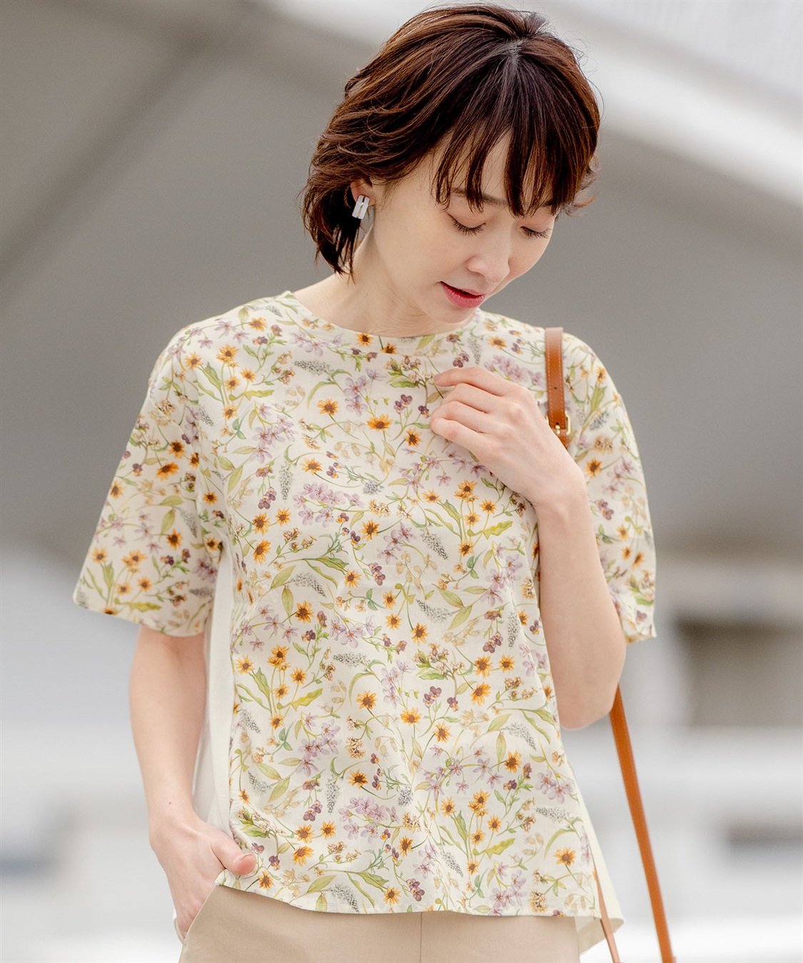 DECOY 【オーガニックコットン】リバティプリントプルオーバー_variation_1